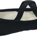 Danzcue Adult Split Sole Canvas Ballet Slipper (Black)