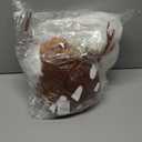 Haysandy 4 Pcs Christmas Adult Deer Costume for Women, Deer Dress Reindeer Antlers Headband Fuzzy Leg Warmers (Large)