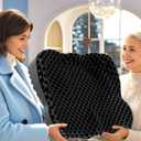 Gel Seat Cushion for Long Sitting(Enlarged & Thickened), Cooling Pressure Relief Seat Cushion for Wheelchair, Driving, Kayak, Office Desk Chair Seat Pad Gel for Heavy People[Black-2.75" Thick]