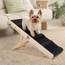 Dog Ramp for Bed, Upgraded 2.0 Version, Dog Ramp for Couch Dog Ramps for Small Dogs Foldable Portable Adjustable Height 21 Inch (Up to 45 lbs)