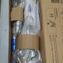 Pool Vacuum for Above Ground Pool with a Telescopic Pole, Running time up to 1H, T403 Handheld Rechargeable Pool Cleaner with Powerful Suction up to 18.5 gallons/min, Ideal for Leaves, Debris (Blue)