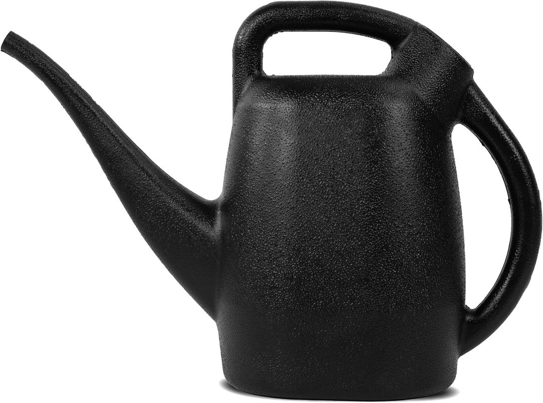 Chapin 48000 Watering Can, Garden, Indoor and Outdoor Plants, Recycled Plastic, Made in USA, Black, 0.5 Gallon (2.3 Liters)