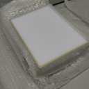 Yulejo 12 Pcs 5 x 7 Inch Gold Acrylic Sign Holders Picture Frame Stand up Table Top Sign Holders Back Picture Frames Clear Menu for Wedding Restaurants, Office, Store, Hotels