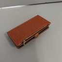 XcaseBar Compatible with Samsung Galaxy S25 Wallet case with Zipper Credit Card HolderRFID Blocking,Flip Folio Book PU Leather Phone case Shockproof Cover Women Men for Samsung S25 case Light Brown