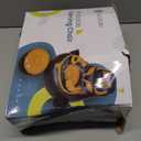 Inflatable Gaming Chair for Kids  Supports Up to 300 lbs, Includes Air Pump, Cup Holder, 2 Pockets  Durable Bean Bag Seat, Comfy Kids Gaming Chair & Top Gamer Chairs for Kid Room (Black, Orange)