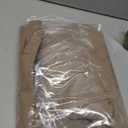 Simplebrand Ava Brown Short Blackout Curtains for Bedroom 45 Inches Long 2 Panels Set, Solid Thermal Insulated, Energy Saving Window Treatment Curtains Blackout Drapes, W40 x L45 Inch, Brown