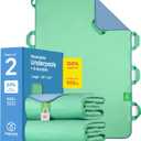 Improvia Positioning Bed Pad, with 8 Reinforced Handles, Quick-Drying, Washable, Waterproof, for Lifting, Turning, Transfering, Elderly and Incontinence Patients (Green, Pack of 2) (34 x 36 inches - Pack of 2)