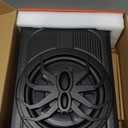 10" 1200W Slim Under Seat Powered Car Subwoofer with Color LED Ambient Light, All-in-One Subwoofer and Amplifier Package for Car Truck SUV Audio System