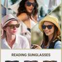 LADEESSE 3 Pack Reading Sunglasses for Women, UV400 Sun Readers Glasses Spring Hinge Outdoor Sunglasses(Not Bifocal)