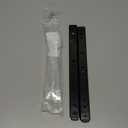 Drawer Slides, A Pair Full Extension 2 Section Ball Bearing Side Mounted Drawer Slider for Cabinet Kitchen Furniture (Black, 11 inch)