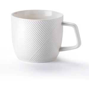Extra Large Ceramic Coffee Mug: 32 oz Oversized Soup Bowl with Handle for Cereal Tea Ice Cream - White Microwave Safe Giant Cup