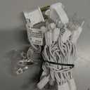 Clear Warm White Christmas Tree Lights - 6.3 ft String of 35 Incandescent Mini Bulbs Multifunctional Lighting Modes, for Decorative, Bedroom, Outdoor, Xmas Twinkle Lights with White Wire Total 6.6 ft