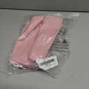 Women Y2K Crop Tops Short Sleeve Ribbed Knit Shirts Cute Bow Embroidery Tee Shirts Teen Girls Slim Fitted Baby Tees (Large, Pink)