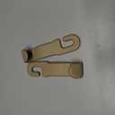 Leather Car Hooks for Headrest - Fully Leather-Wrapped U-Shaped Purse Holder for Car, Flexible Seat Back Organizer & Durable Car Accessories for Purses, Bags, Coats & More (Beige, 2 Pack)