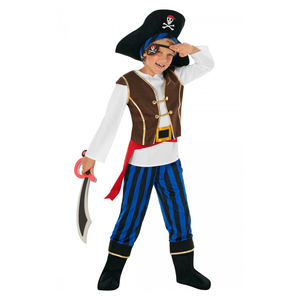 Morph Pirate Costume For Kids - Boys Pirate Outfit - Fun Dress Up Costume For Halloween, Parties, Role Play, Size L