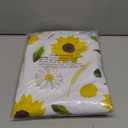 Heavy Duty Vinyl Tablecloth with Flannel Backing Waterproof Oil-Proof Plastic Table Cloth Stain-Resistant Wipeable Rectangle or Square Table Cover for Indoor and Outdoor (Yellow Flower, 52x70 Inch)