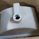 Lordear Undermount Bathroom Sink 18x14 Inch White Rectangle Porcelain Ceramic Vessel Sinks Deep Basin with Overflow Lavatory Vanity Sink Mounted Under the Counter