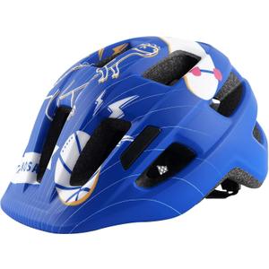 Kids Bike Helmet for Ages 1-8 Years, Adjustable Toddler Boys and Girls Helmets, Lightweight Child Infant Bicycle Cycling Scooter Sports Helmet 48-54cm (Blue Dino)