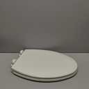 Bemis 1500EC Durable Wood Toilet Seat with Easy Clean Hinges, Made in USA, Elongated, Biscuit