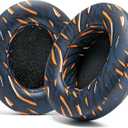 WC Wicked Cushions Replacement Ear Pads for Beats Studio 2 & 3 (B0501, B0500) Wired & Wireless | Does NOT Fit Beats Solo | Softer PU Leather, Enhanced Foam & Stronger Adhesive | Navy Tiger