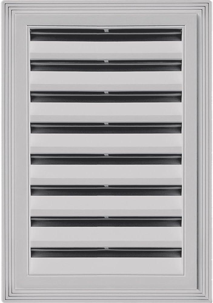 Builders Edge 120061218016 12" x 18" Rectangular Vent 016, Gray