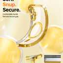 Meifigno Candy Series Case Designed for iPhone 16 Plus 6.7, [2X Screen Protectors] [Glitter Card & Wrist Strap] [MagSafe Compatible] Full Camera Protection for 16 Plus Case, Gold Titanium