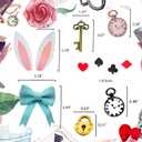 LaVenty Alice Cake Decoration Party Supplies Favors Bunny Birthday Cake Decoration Alice in Onederland Cake Topper Birthday Baby Shower Decoration