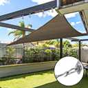 yofit 44 Pcs Shade Sail Hardware Kit, 6 Inch Outdoor Sun Sail Accessories, 304 Stainless Steel Turnbuckles & Brackets for Triangle/Rectangle Sails, Patio Canopy Installation Hardware Set Waterproof