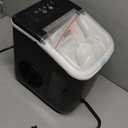 Countertop Ice Maker Machine - 6 Mins 9 Bullet Ice, 26.5lbs/24Hrs, Portable With Self-Cleaning, Scoop, and Basket (Black)