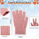 Liitrsh 18 Pcs Winter Warm Beanie Hats and Touch Screen Gloves Bulk Slouchy Beanie Hat Fleece Lined Skull Caps for Men Women (Bright Color)