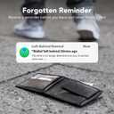2 Pack Wallet Tracker Card [Apple MFi Certified] Air Tracker Tag (iOS only), IP68 0.06in Rechargeable Smart Card Work with Apple Find My, Keys Finder and Item Locator for Passport, Bags, Laptop, Black