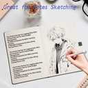 2 x Blank Journal Notebook for Women & Men, 192 Pages College Blank Notebook for Writing Note Taking Work, 100 GSM Thick Paper Hardcover Leather Leather Sketchbook - Medium 8" x 5.7" (Dotted, Black)