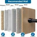 AIZESI Tension Curtain Rod for Windows 28 to 48 Inch No Drilling Adjustable Expandable Spring Loaded Curtain Rod, 7/8" Diameter Never Rust, Small Shower Rod for Bathroom, Doorway, Closet, Black