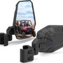 KEMIMOTO UTV Side Mirrors, UTV Rearview Mirrors Compatible with Pro-Fit Polaris Ranger XP 1000 General Can-Am Defender Maverick Trail Uforce Gen 2, 3-axis Rotation Rear View Accessories