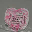 Bucherry Valentines Day Heart Pillow 14 x 12 Inch Romance Bow Love Throw Pillows Soft Plush Fluffy Faux Fleece Cushion for Women Valentine Anniversary Bed Couch Decor