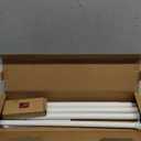 TONIAL Curtain Rod 32 to 58 Inch, Telescoping Splicing 3/4 Drapery Rods for Windows Decorative Single Rod with Small Cap End, Warm White