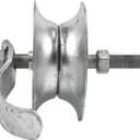 5" Steel Pipe Track Roller Galvanized for 1 5/8" Pipe Track (Pack of 2)