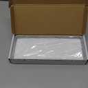 Bathroom Tray for Counter, Oak Wooden 11.2" L Vanity Tray for Jewelry Candle Makeup Perfume, Holder for Coffee Table Decor Bar Silver (11" x 4.3" x 1.5")