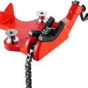 VEVOR Heavy-Duty Pipe Chain Vise, 1/2" - 8" Pipe Capacity, 34.6" Rugged Chain & Cast Iron Base, Industrial-Grade Pipe Clamping for Plumbing, Automotive Repairs, Metalworking