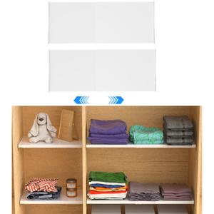Adjustable Closet Storage Shelves, Heavy Duty Expandable Wardrobe Shelves Organizer System for Closet Cabinet Wardrobe Cupboard Bedroom Garage 2 Pack (L:16.9'' to 31.5"; W:11.8'')