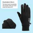 Kids Winter Warm Gloves - Touchscreen Thermal Water-Resistant for Boys Girls Running Cycling Football in Cold Weather (Pink, XL)