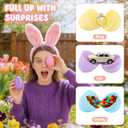Easter Party Game Set, Includes 10 Plates 10 Easter Eggs 1 Paper Cups and 5 Rope for Family Adult Spring Party Office Games Easter Birthday Gathering Party Supplies