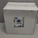 WELLIFE 210Pcs Clear Blue Plastic Plates,Blue Plastic Dinnerware Set,Party Supplies Including Clear Plates, 12OZ Cups, plastic Cutlery and Paper Napkins Serve 30 Guests, Disposable Plates for Party