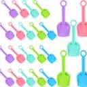 24 Pcs Sand Shovels for Kids, 7.7'' Plastic Beach Shovel Colorful Mini Scoops Bulk Sand Toys for Student Gifts Digging Gardening Outdoor Activities Party Favors, 5 Colors