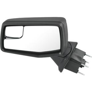 JDMSPEED Left Driver Side Mirror Compatible with 2019-2025 Chevy Silverado 1500 Black Power Glass Manual Folding Non-Heated without Turn Signal Replace#GM1320582(3Pins)