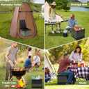 Portable Toilet Camping Toilets for Car Indoor Outdoor Commode Foldable Travel Potty for Camping,Tent,Hiking,Boating,Long Road Trips,Traffic Jam,Home
