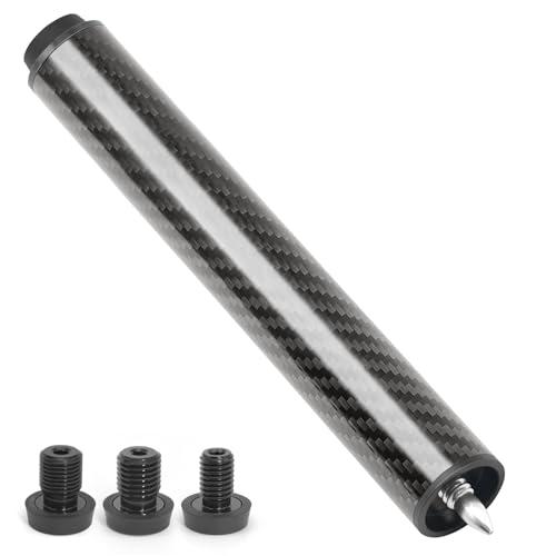 MoyanSuper Pool Cue Extension with 3 Bumpers Carbon Fiber Billiard Cue Extender Pool Cue Accessories, 8 inches extension