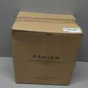 KAMIER Jewelry Organizer Box, 2 Layers PU Leather, Large Capacity, Double Lock and Large Mirror, Hidden Necklace Hooks, Removable Dividers, Gift Box Packaging, Bluish Grey