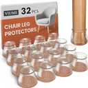 32 Pcs Chair Leg Floor Protectors for Hardwood Floors Silicone Covers to Protect Wood Tile Floors Scratches Felt Pads Furniture Leg Caps Reduce Noise (Fit:0.9"-1.29")