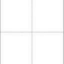 NextDayLabels - 8-1/2 x 11 Blank Perforated Paper, 24# Paper Perforated in 4 pcs, 4 Per UP Page Perforated Paper - 500 Sheets/Ream, Item #1689